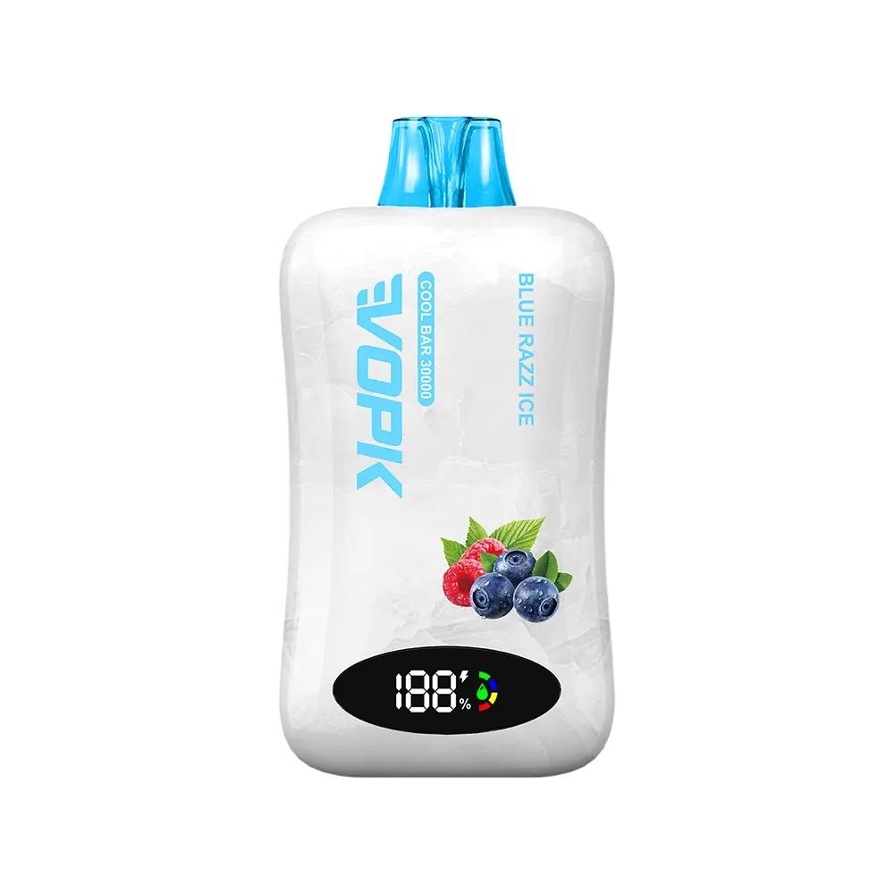 EVOPK Cool Bar 30000 Disposable Vape|30K پفس|ڈوئل میش کوائل اور اسمارٹ ڈسپلے